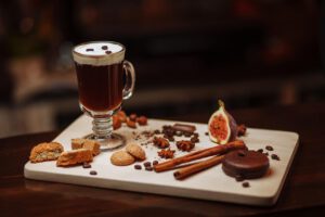 Espresso, fig and almond board