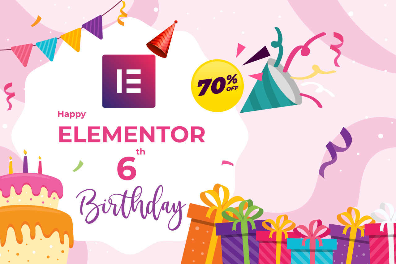 [70% Off] Elementor Birthday Sale Campaign