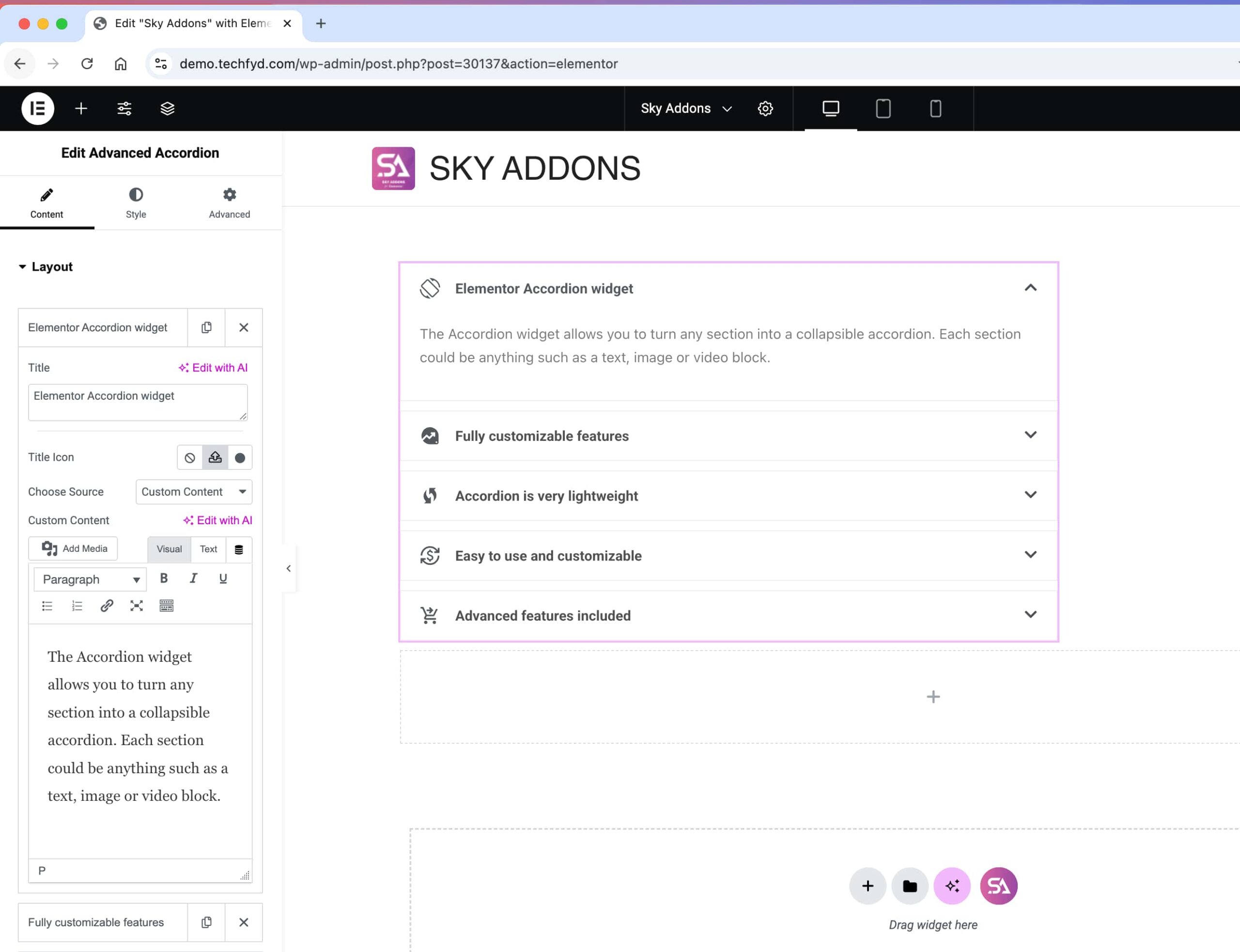 Configure Content