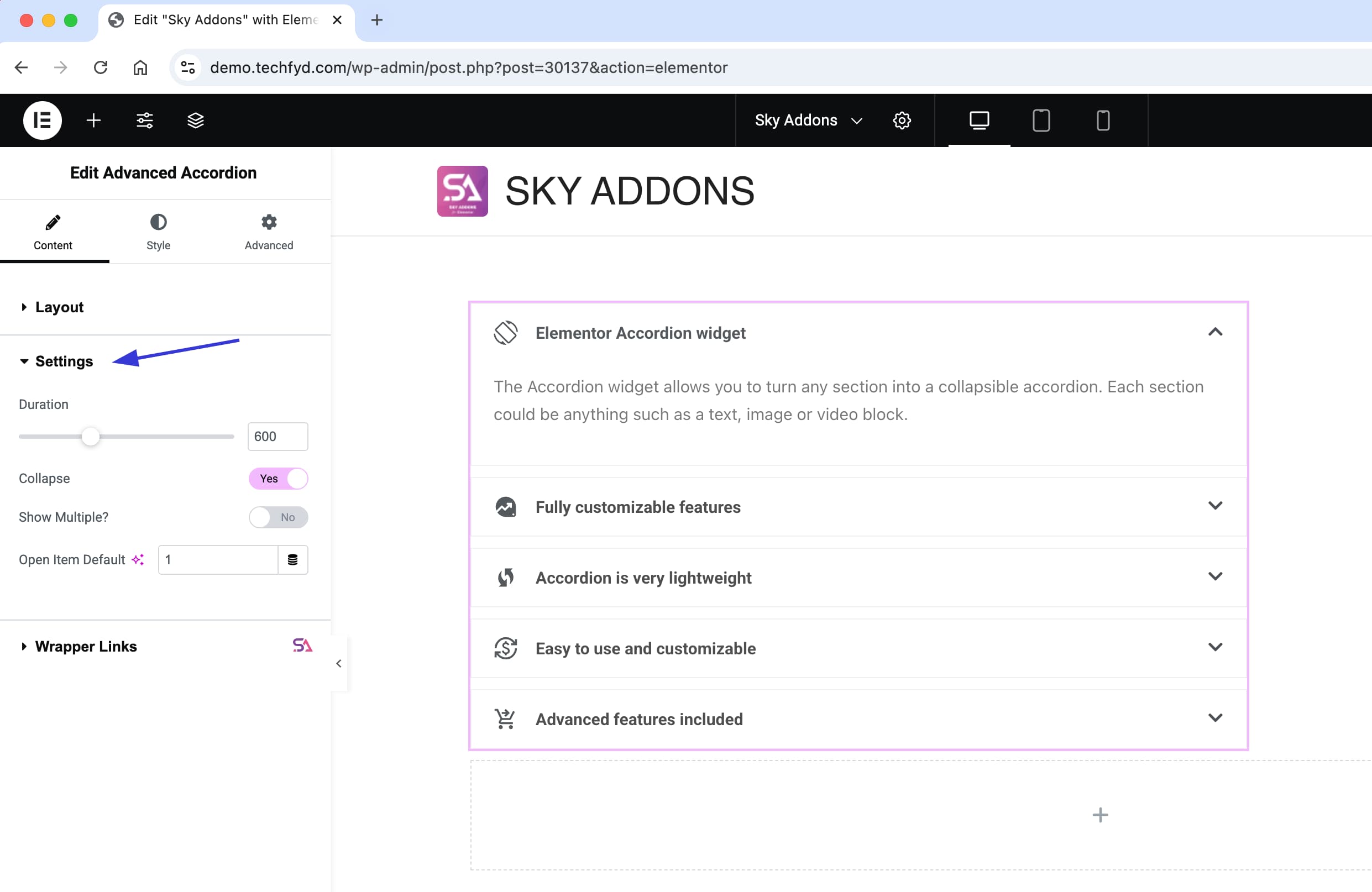 Configure Settings
