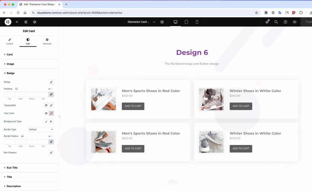 Card Widget for Elementor