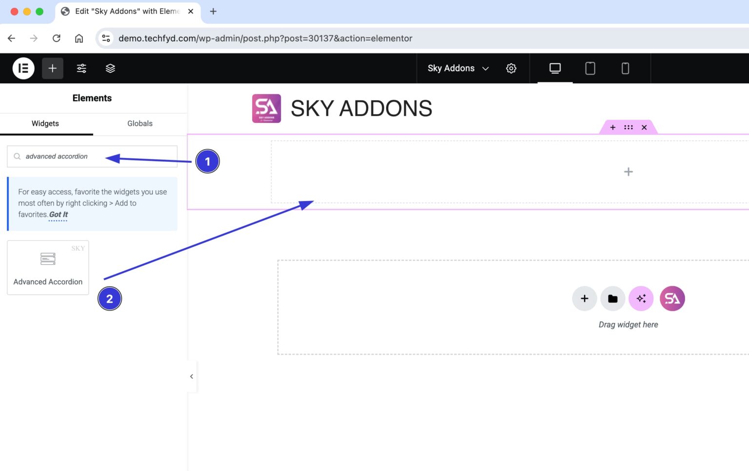 Advanced Accordion - Sky Addons