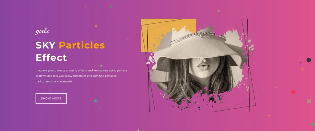 Animated Gradient Background features of Sky Addons for WordPress