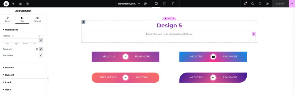 Dual Button for WordPress