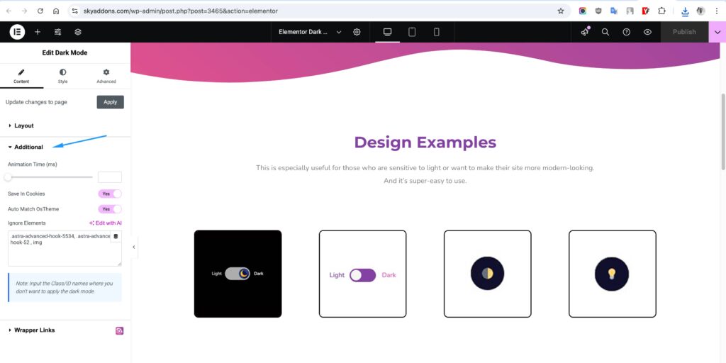Dark Mode for WordPress