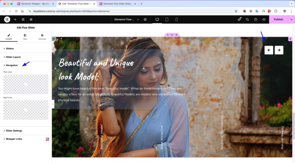 Flow Slider for Elementor WordPress