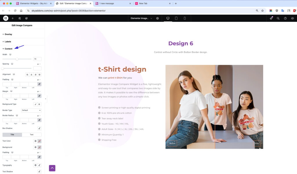 Image Compare WordPress