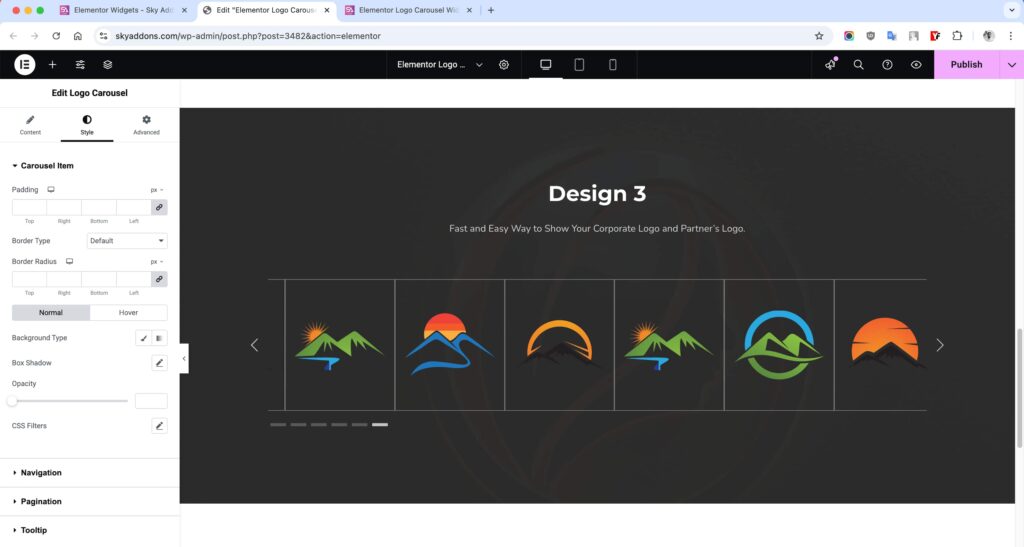 Logo Carousel for Elementor WordPress