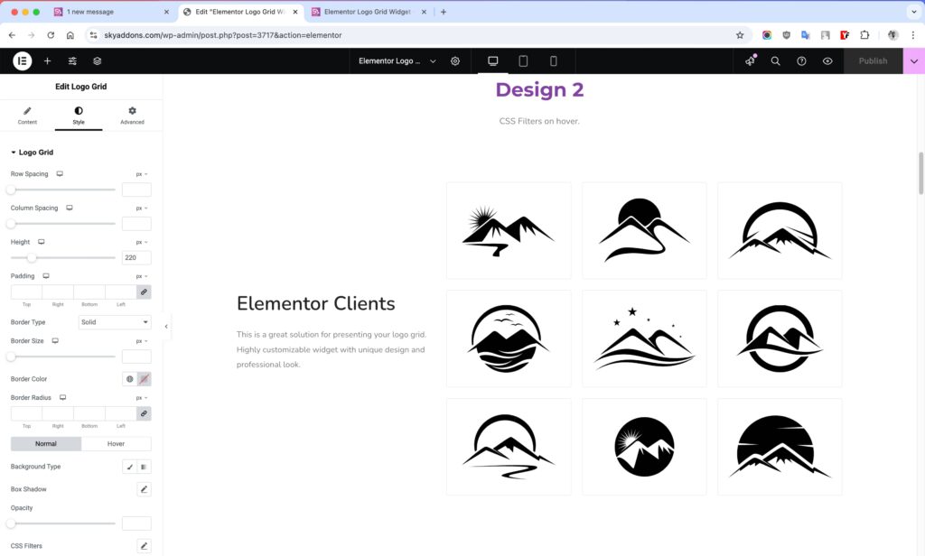Logo Grid for Elementor WordPress