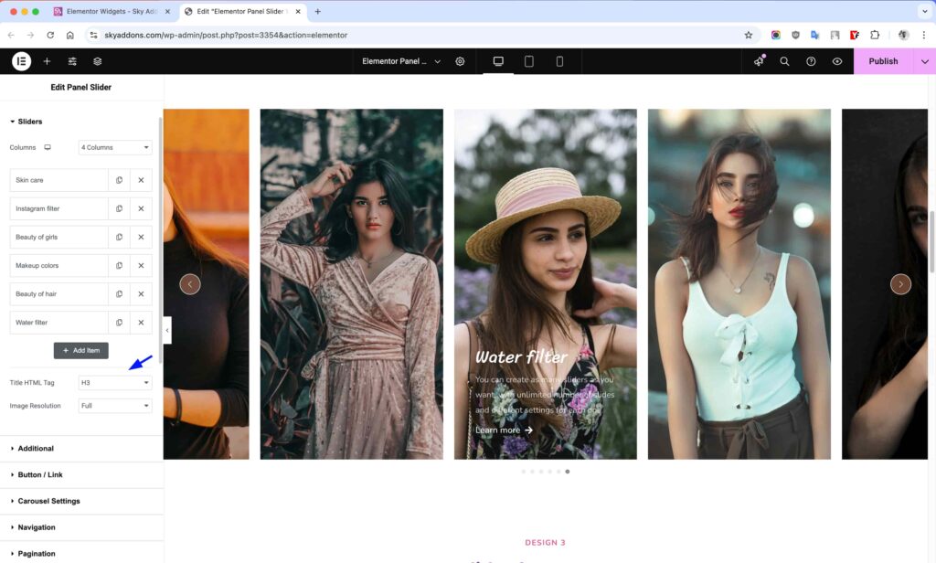 Panel Slider for Elementor WordPress
