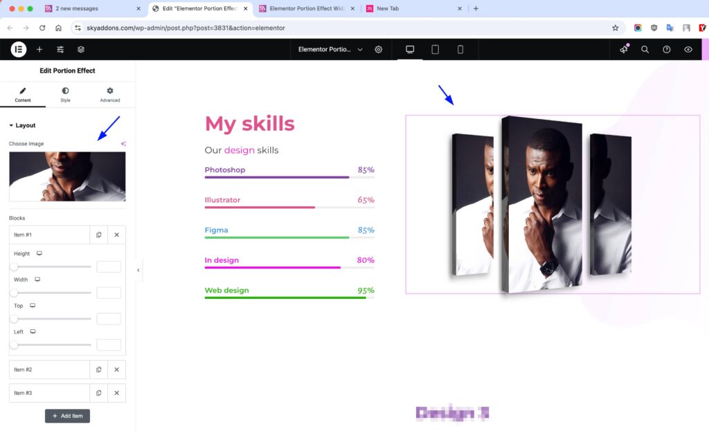 Portion Effect for Elementor WordPress