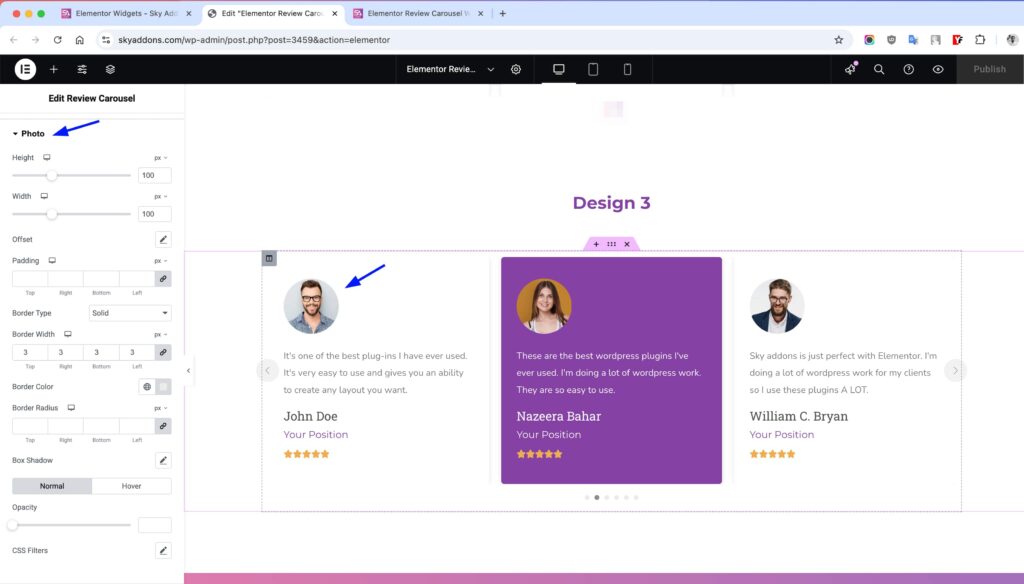 Review Carousel for Elementor WordPress