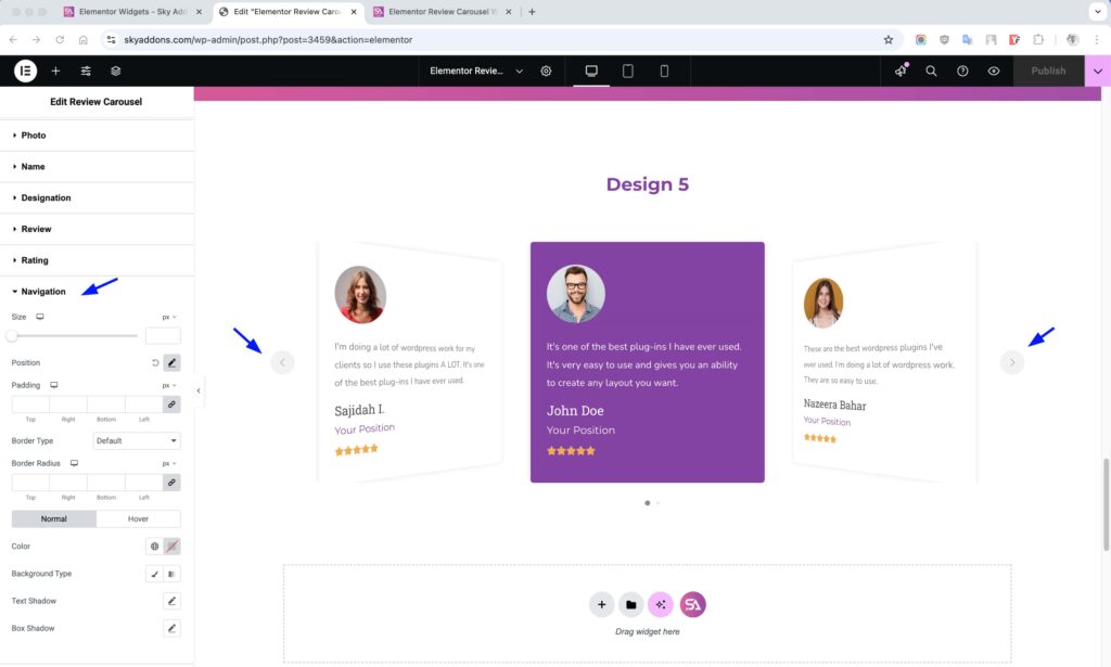 Review Carousel for Elementor WordPress
