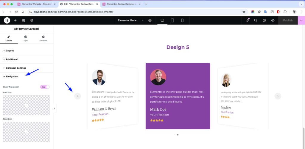 Review Carousel for Elementor WordPress