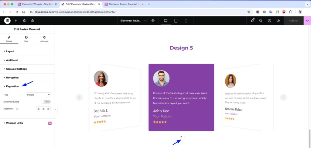 Review Carousel for Elementor WordPress