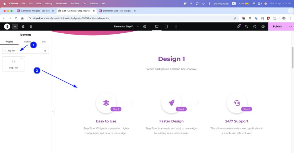 Step Flow for Elementor WordPress