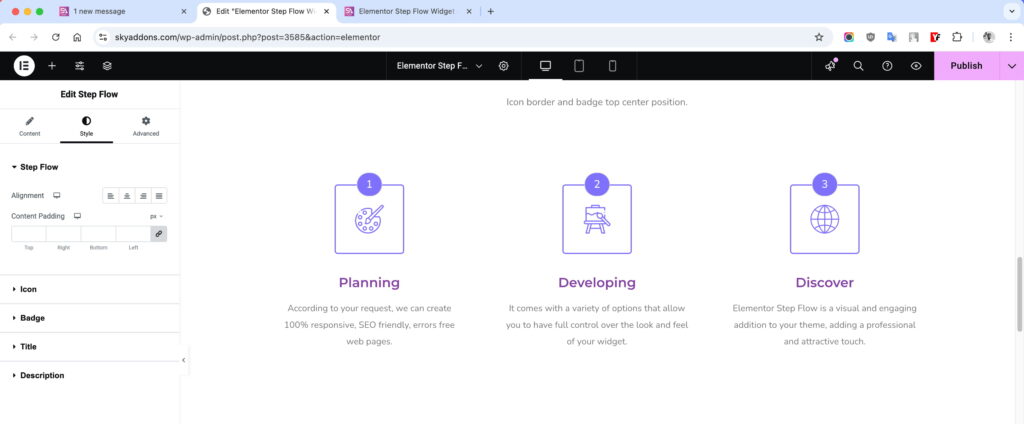 Step Flow for Elementor WordPress