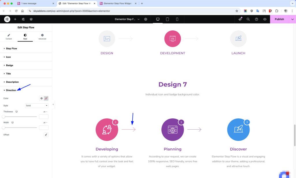 Step Flow for Elementor WordPress