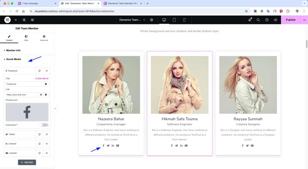 Team Member for Elementor WordPress