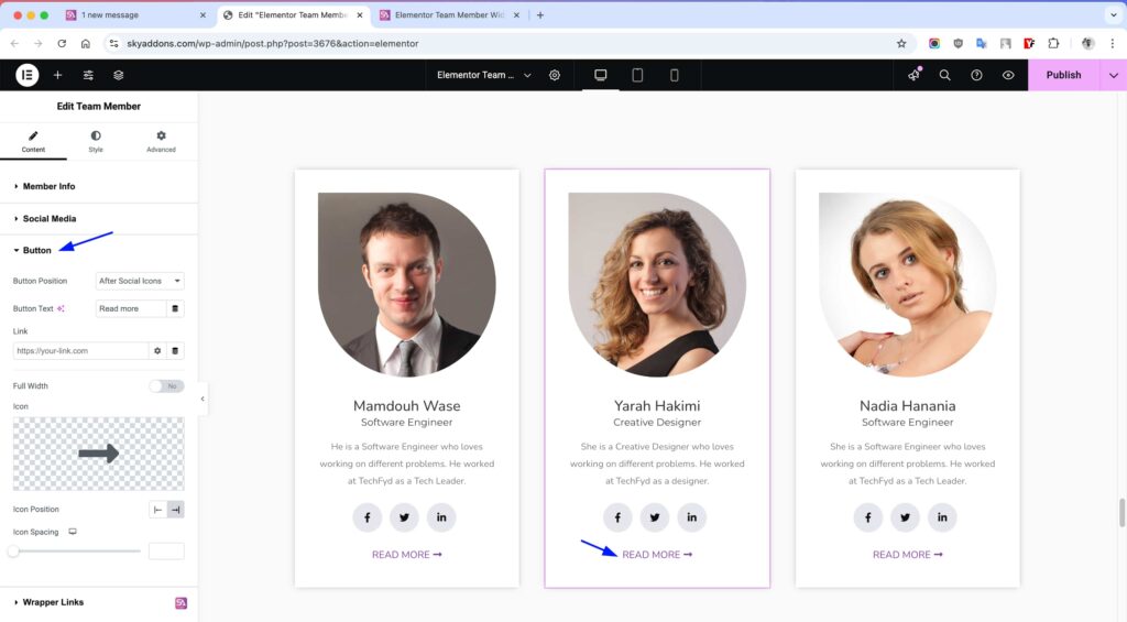 Team Member for Elementor WordPress