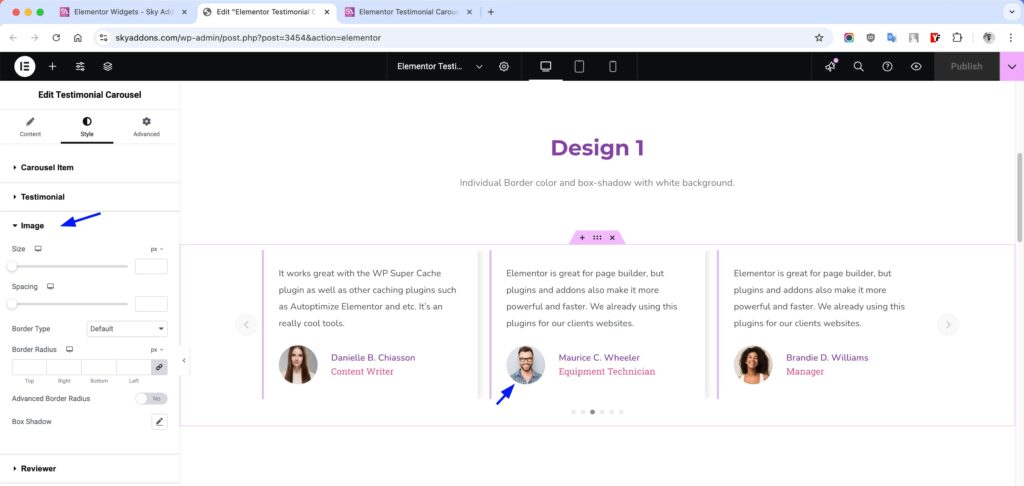 Testimonial Carousel for Elementor WordPress