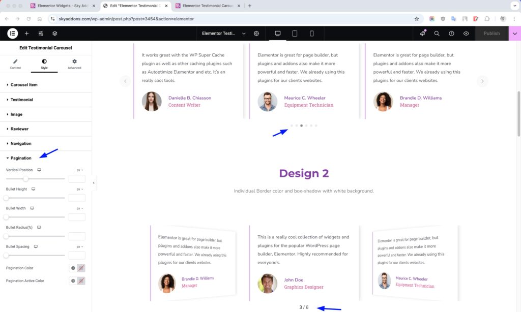 Testimonial Carousel for Elementor WordPress
