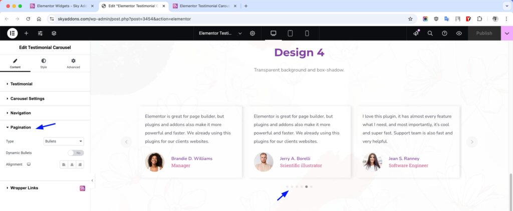 Testimonial Carousel for Elementor WordPress