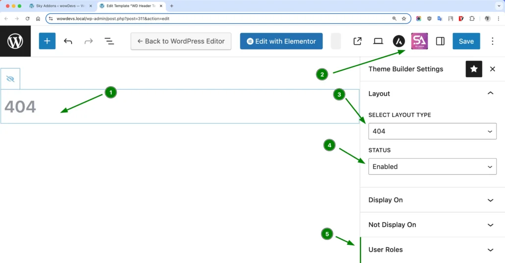 Theme Builder for Elementor WordPress