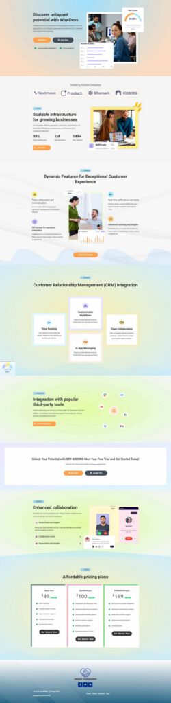 Sky Addons Business Agency Elementor template preview