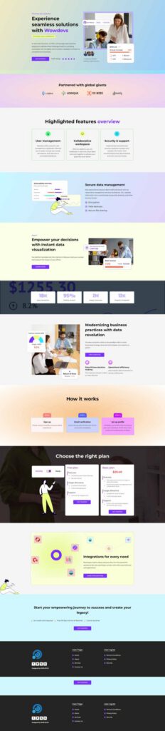 Sky Addons Business Manage Elementor template preview