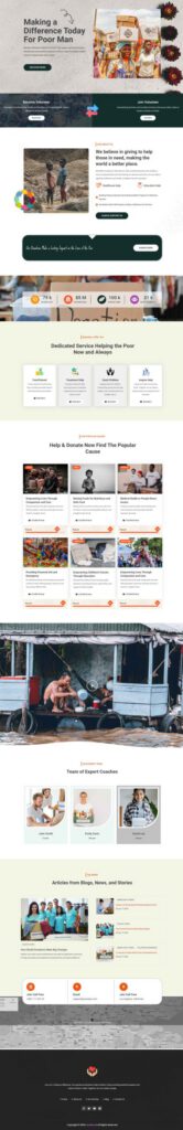 Sky Addons Donation Elementor template preview