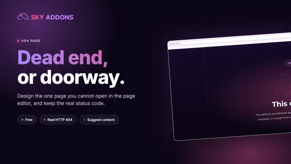 Elementor 404 Page: Turn a Dead End Into a Second Chance