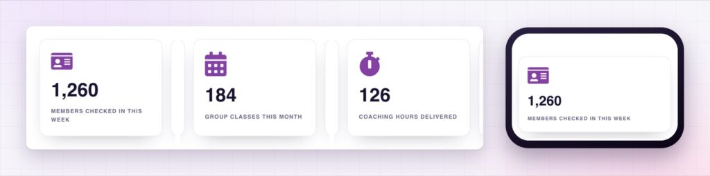 Elementor advanced counter with icons on desktop and on a phone
