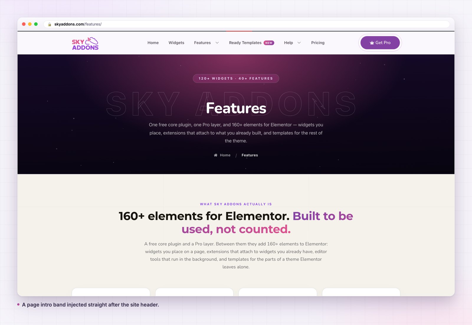 Custom hook templates in the Sky Addons theme builder