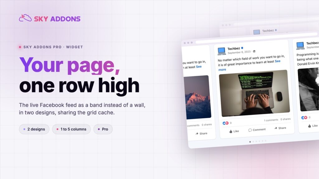 Facebook Feed Carousel: Show the Page Without Giving It a Whole Screen