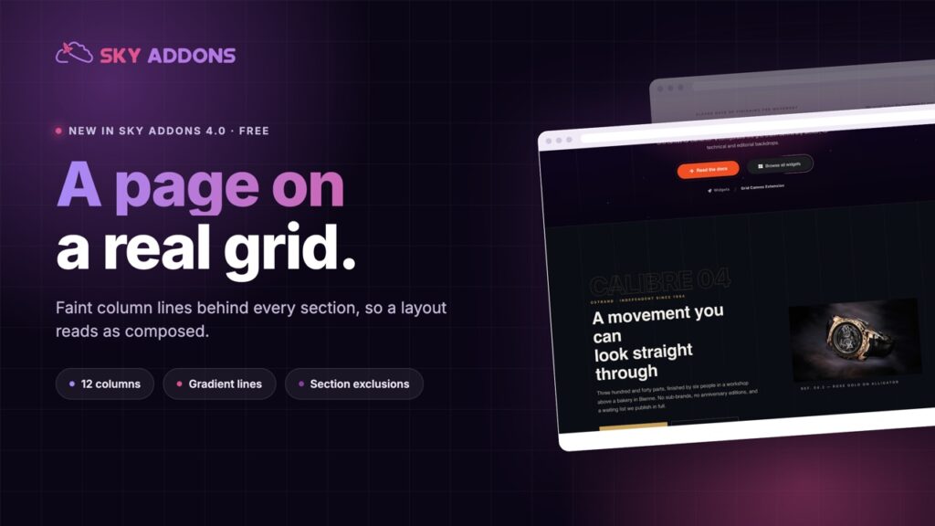 Elementor Grid Canvas: Give a Page the Structure Magazines Have