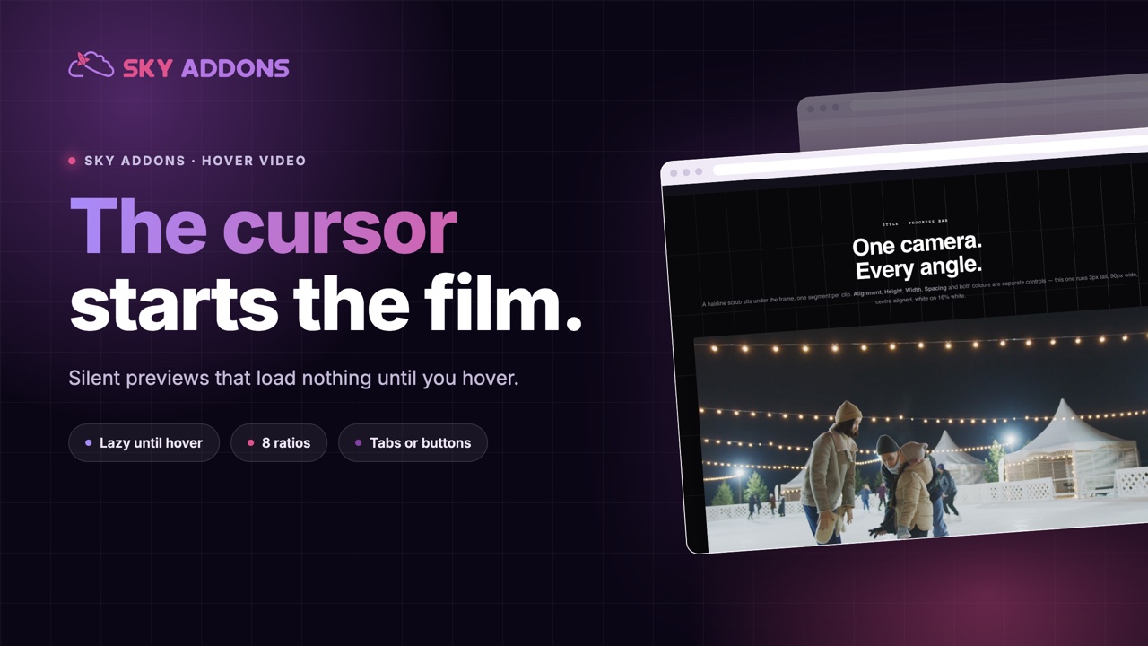 Hover Video for Elementor by Sky Addons