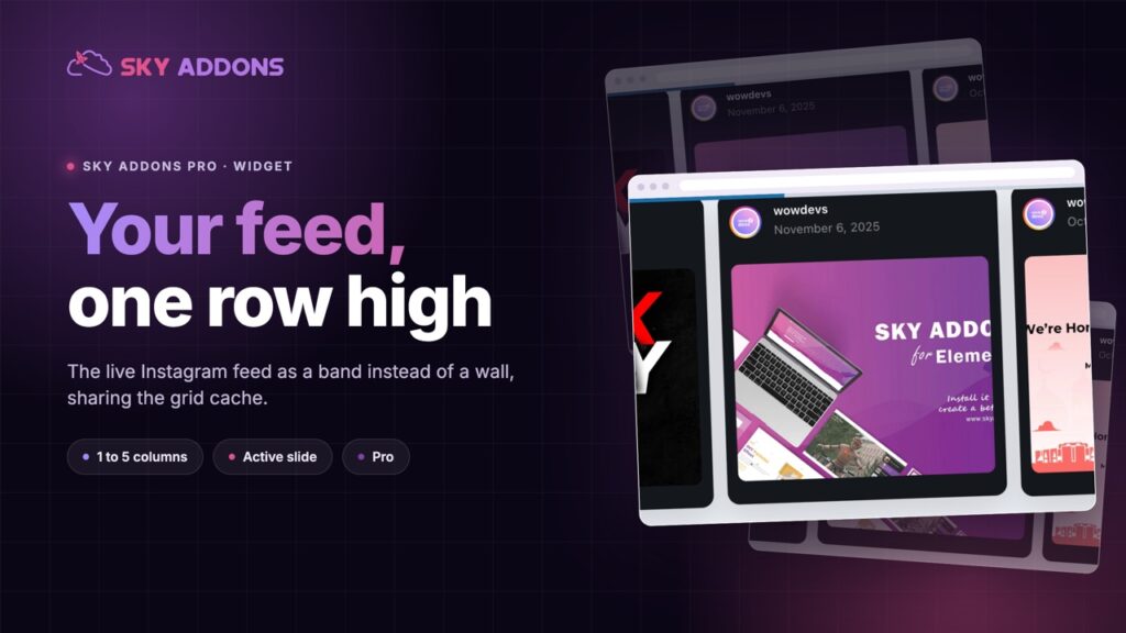 Instagram Feed Carousel: Put the Feed in a Row Instead of a Wall