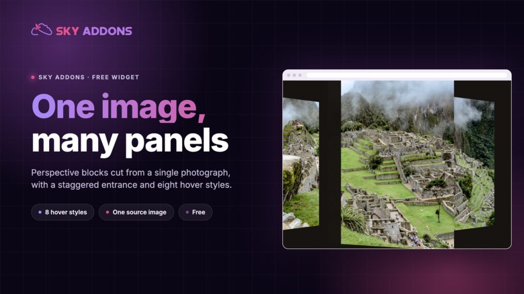 Portion Effect: Split One Image Into a 3D Composition That Answers the Hover