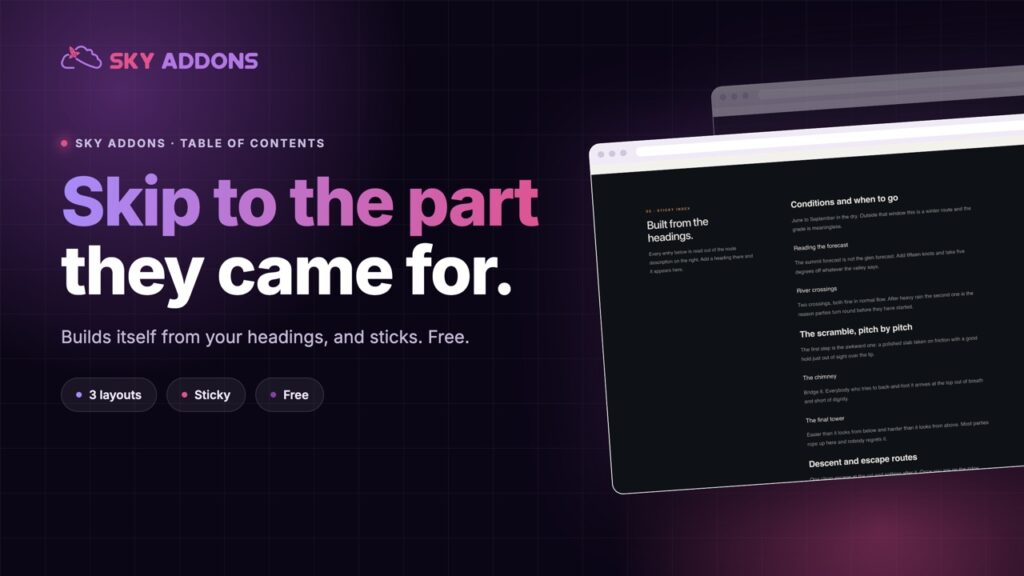 Elementor Table of Contents: Let People Skip to the Part They Came For