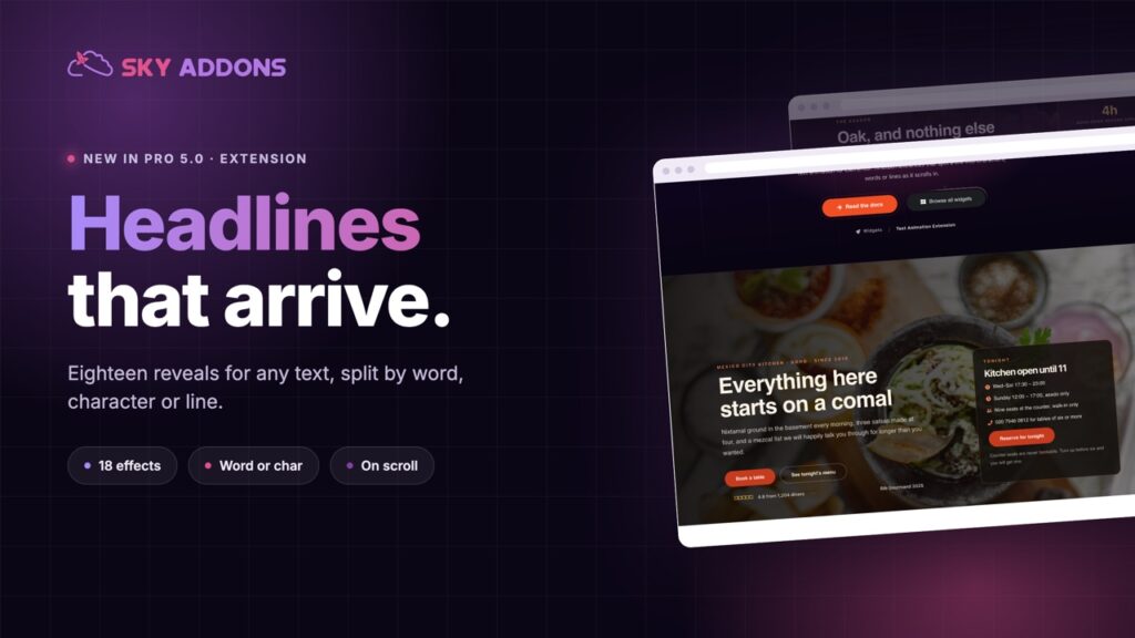 Elementor Text Animation: Make the Headline Land Instead of Just Appear