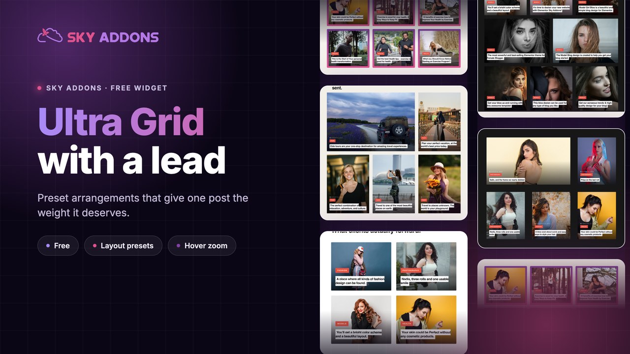 Ultra Grid for Elementor by Sky Addons