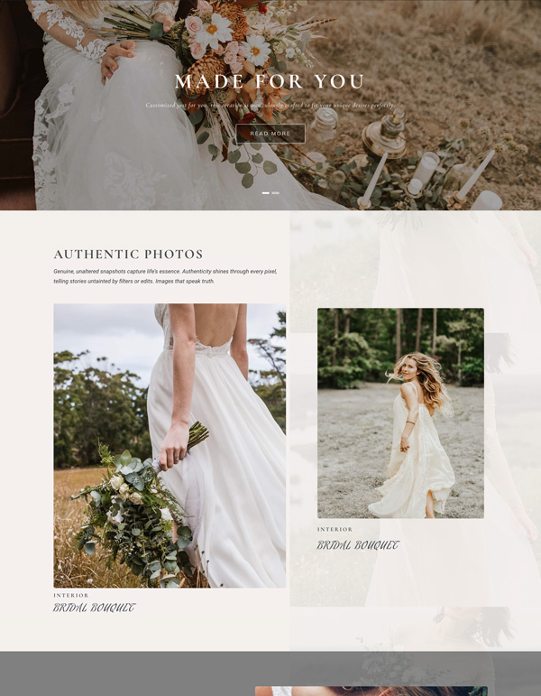 Sky Addons Fancy Wedding Elementor template preview