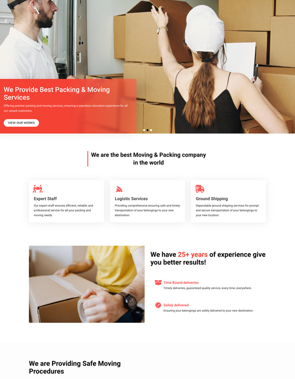Sky Addons InTime Elementor template preview