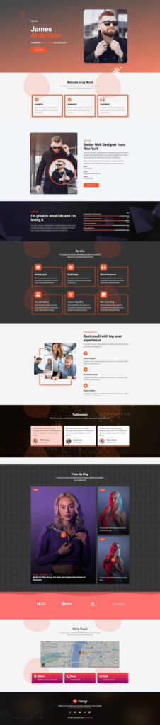 Sky Addons Personal Elementor template preview