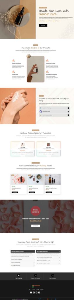 Sky Addons Single Product Elementor template preview