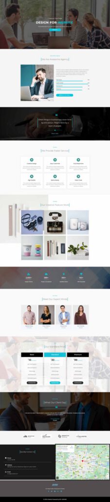 Sky Addons Start Up Company Elementor template preview
