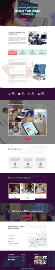 Sky Addons Gym Fitness Elementor template preview